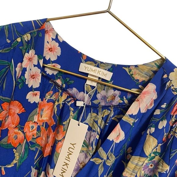 Yumi Kim Lexey Silk Wrap Dress Floral Mini Size Small NWT - Picture 4 of 9